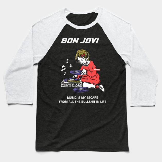 Bon jovi Baseball T-Shirt by Umehouse official 